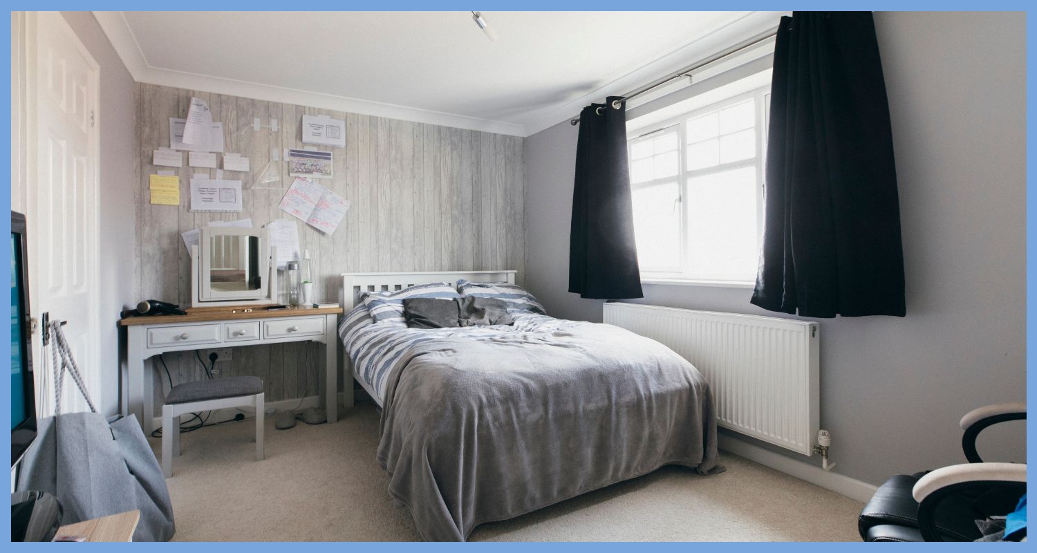 Bedroom before transformation